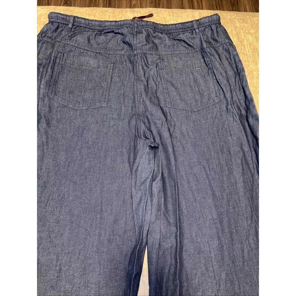 Vintage Disney Winnie The Pooh Velvet Trim Embroidered Cropped Jeans Pants XXL